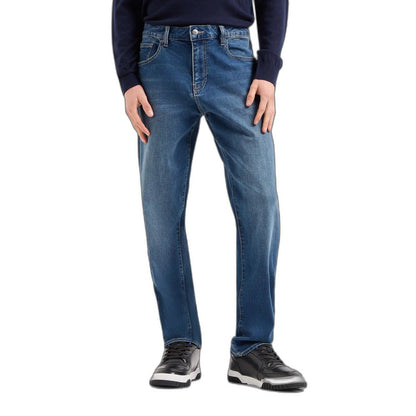 Blue Cotton Skinny Jean