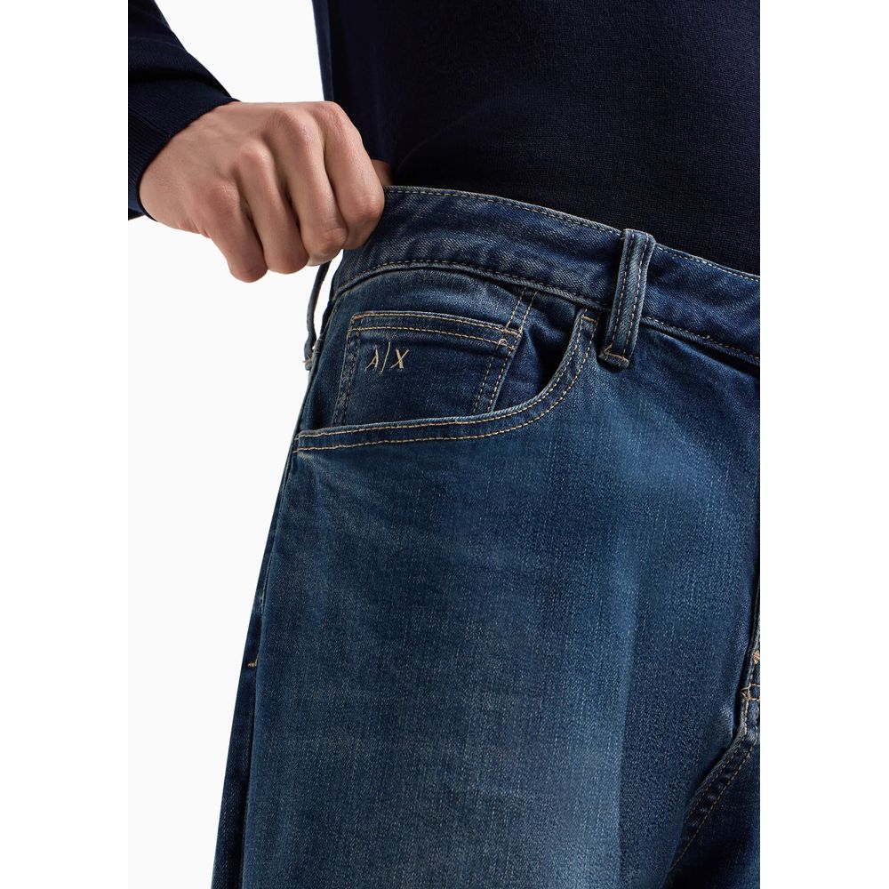 Blue Cotton Skinny Jean