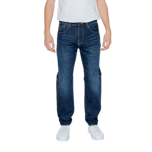 Blue Cotton Skinny Jean