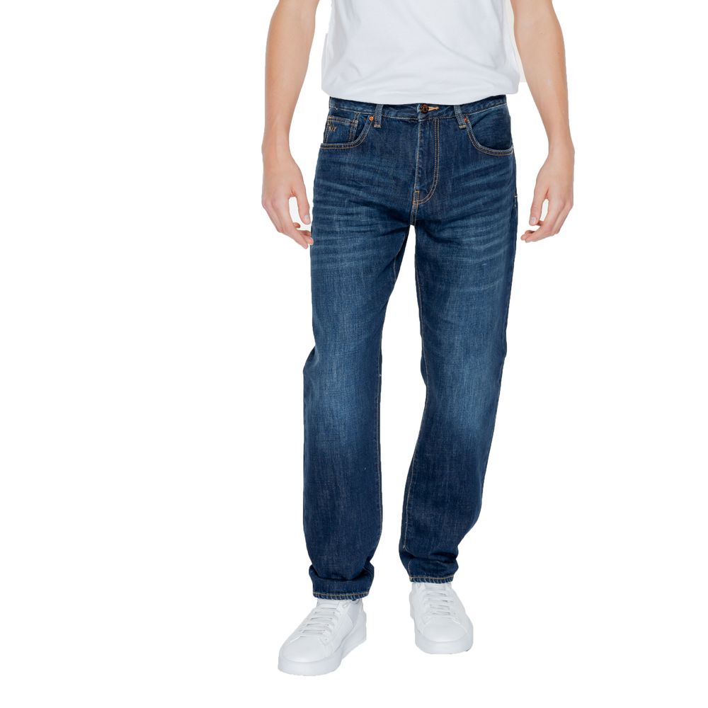 Blue Cotton Skinny Jean