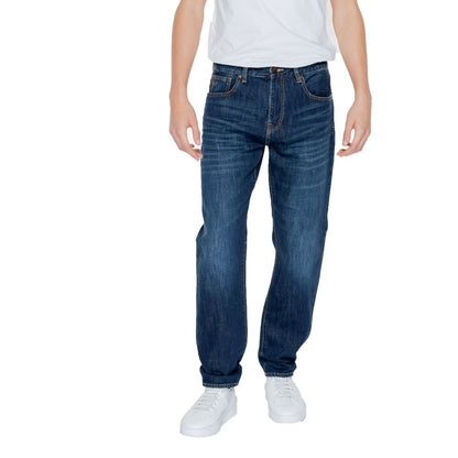 Blue Cotton Skinny Jean