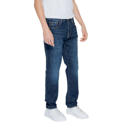 Blue Cotton Skinny Jean
