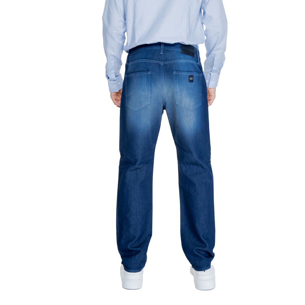 Blue Cotton Skinny Pant