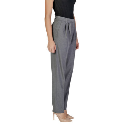 Gray Polyester Pant