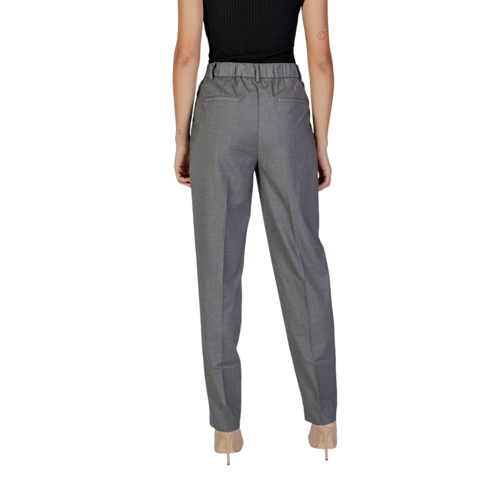Gray Polyester Pant
