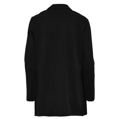 Black Polyester Blazer