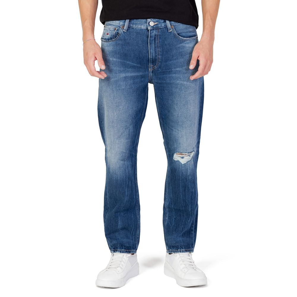 Blue Cotton Slim Fit Jean