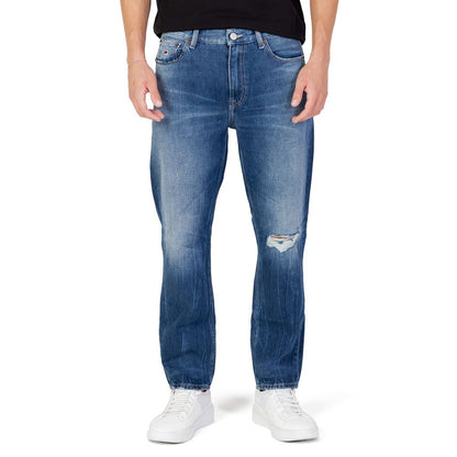Blue Cotton Slim Fit Jean