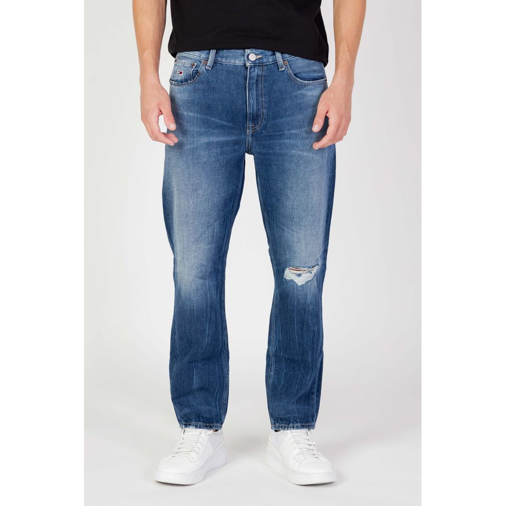 Blue Cotton Slim Fit Jean