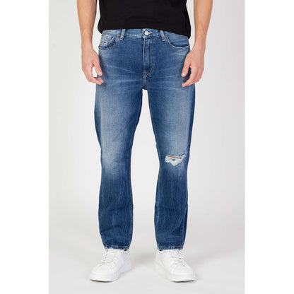 Blue Cotton Slim Fit Jean