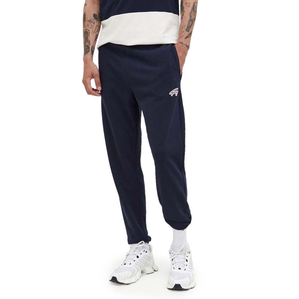 Blue Cotton Joggers Workout Pant