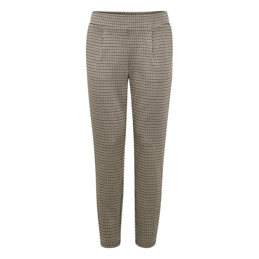 Beige Polyester Pant