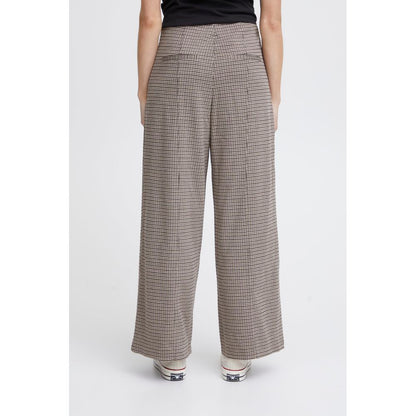 Beige Polyester Pant