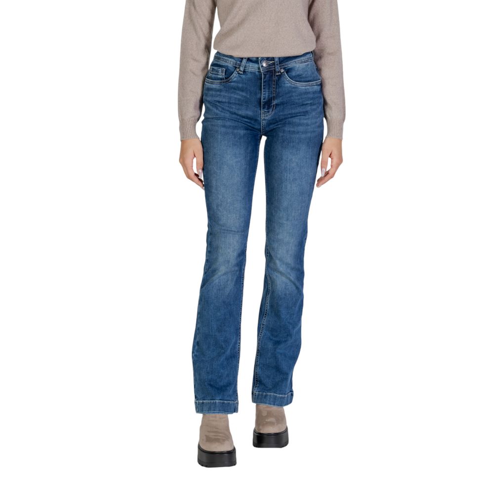 Blue Cotton Mom Jean