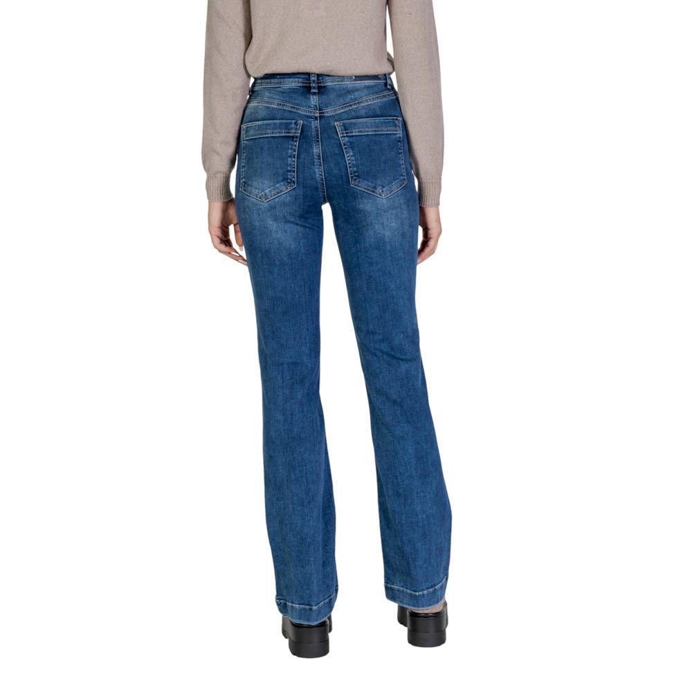 Blue Cotton Mom Jean