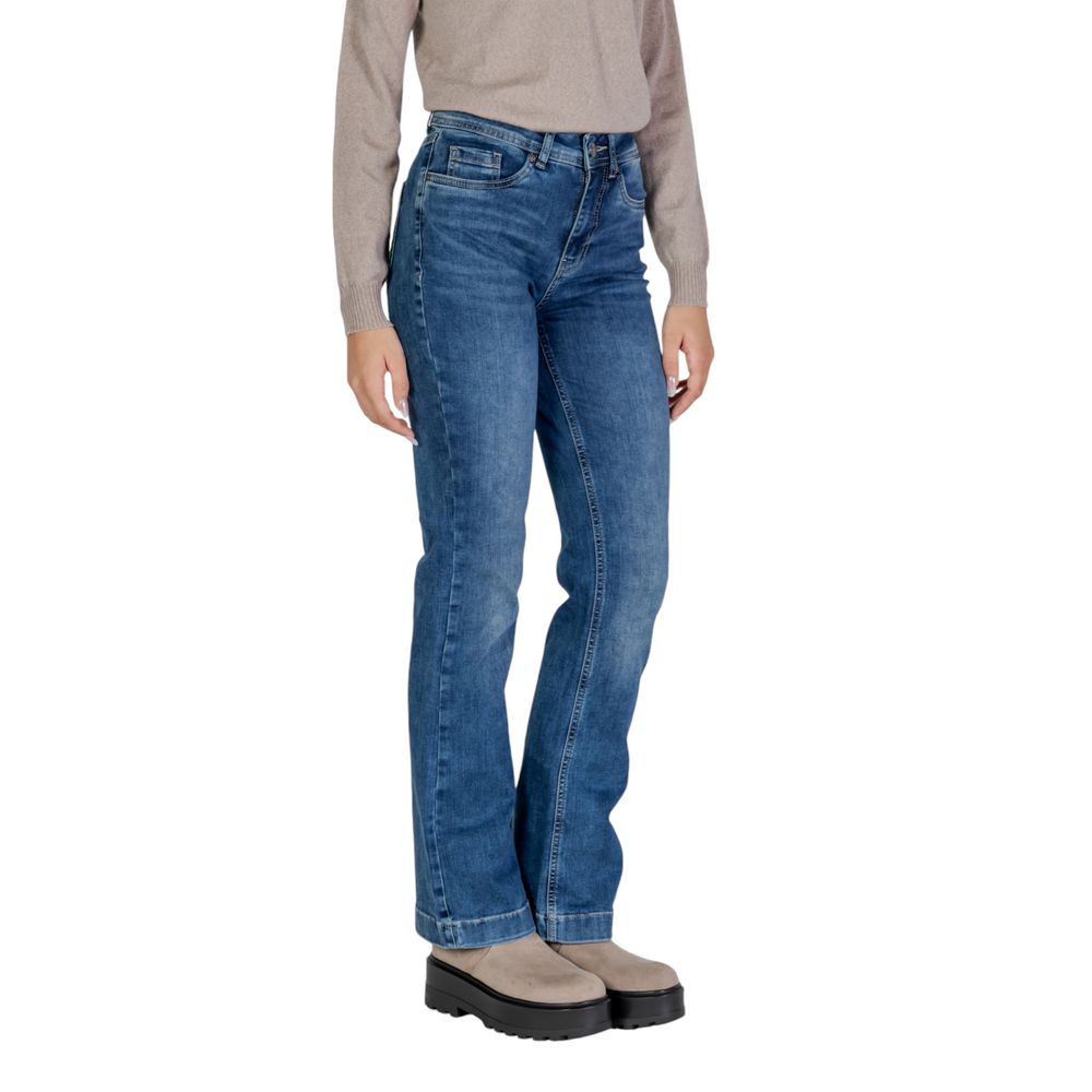 Blue Cotton Mom Jean
