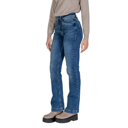 Blue Cotton Mom Jean