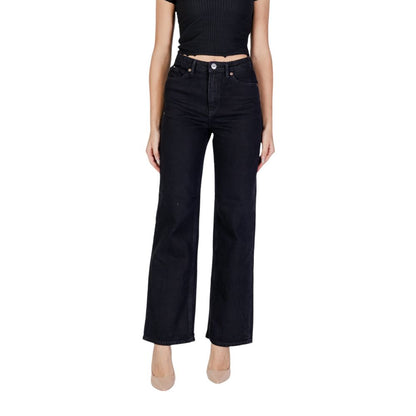Black Cotton Mom Jean