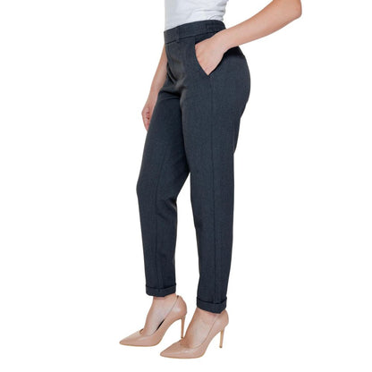 Gray Polyester Pant