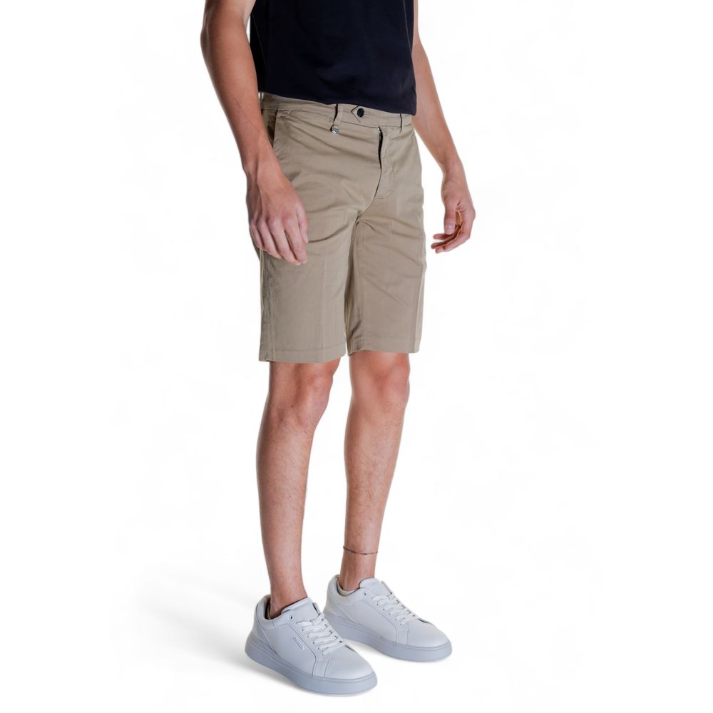 Beige Cotton Bermuda