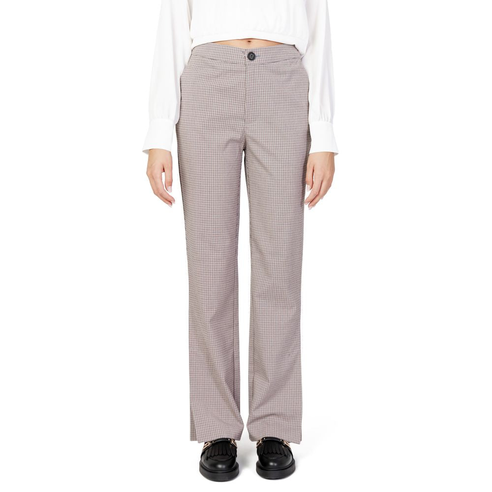 Beige Polyester Pant