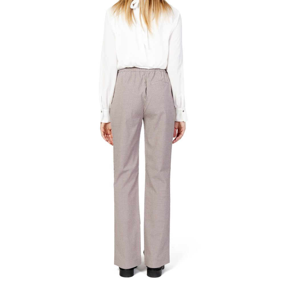 Beige Polyester Pant