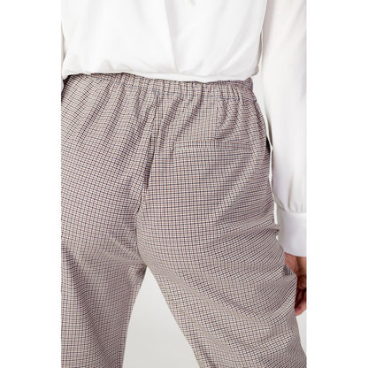 Beige Polyester Pant