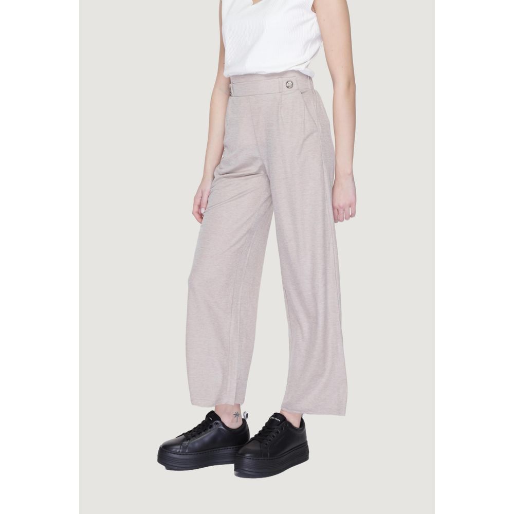 Gray Viscose Pant