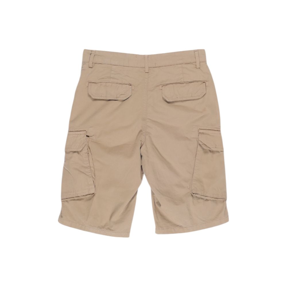 Beige Cotton Bermuda