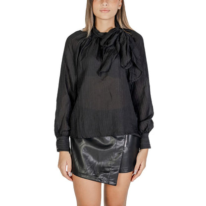 Black Polyester Blouse