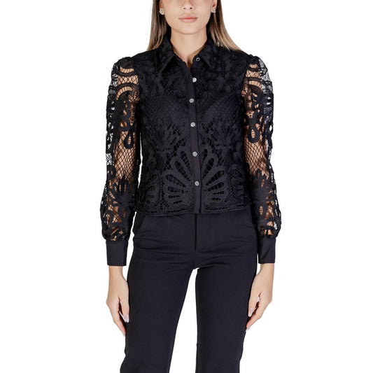 Black Polyester Blouse
