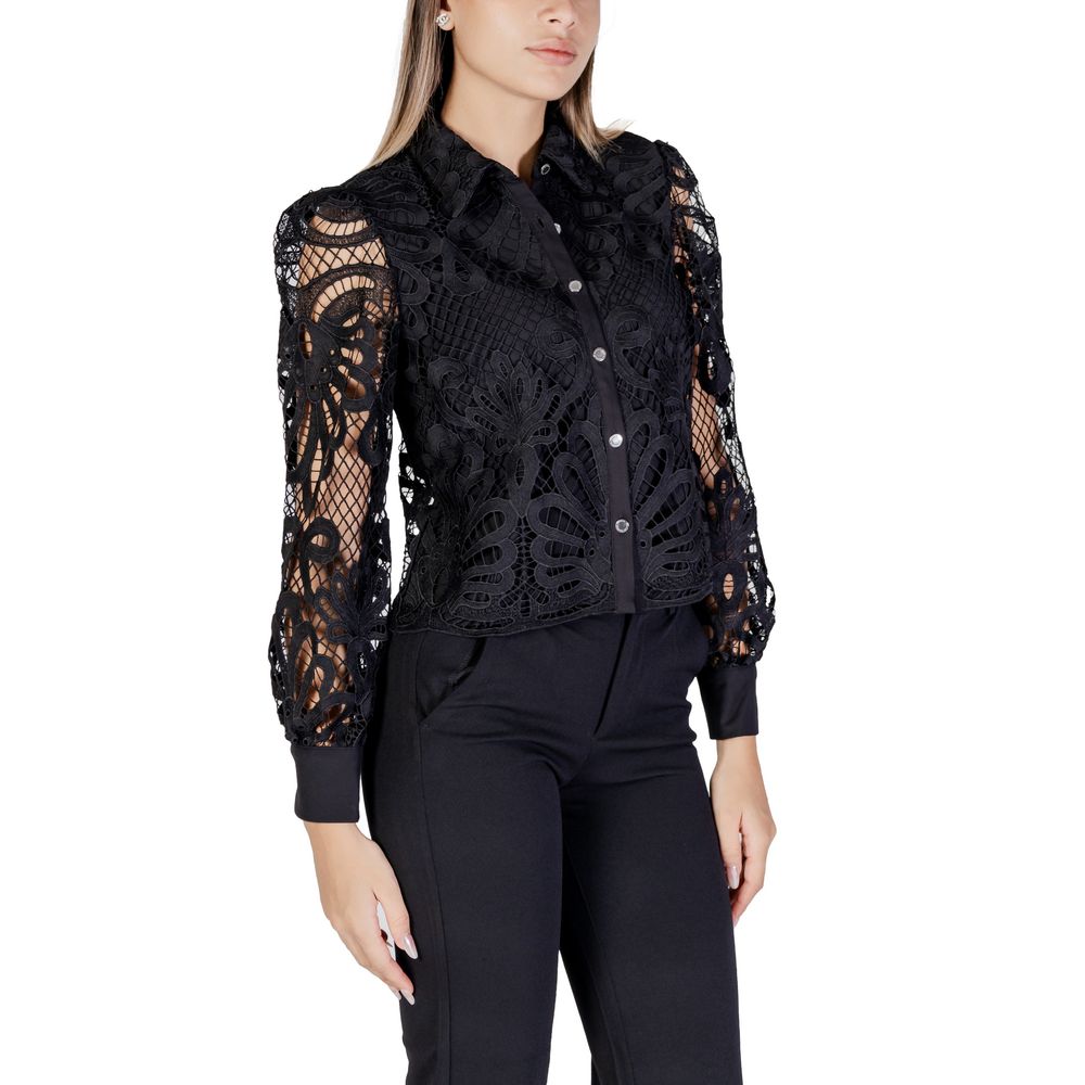 Black Polyester Blouse