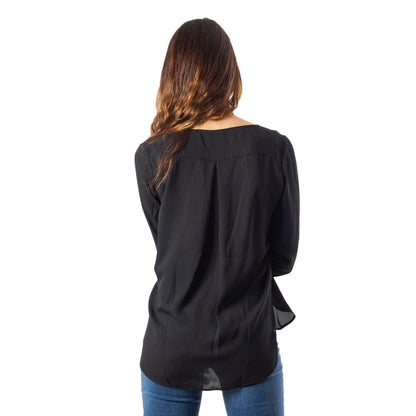 Black Polyester Blouse