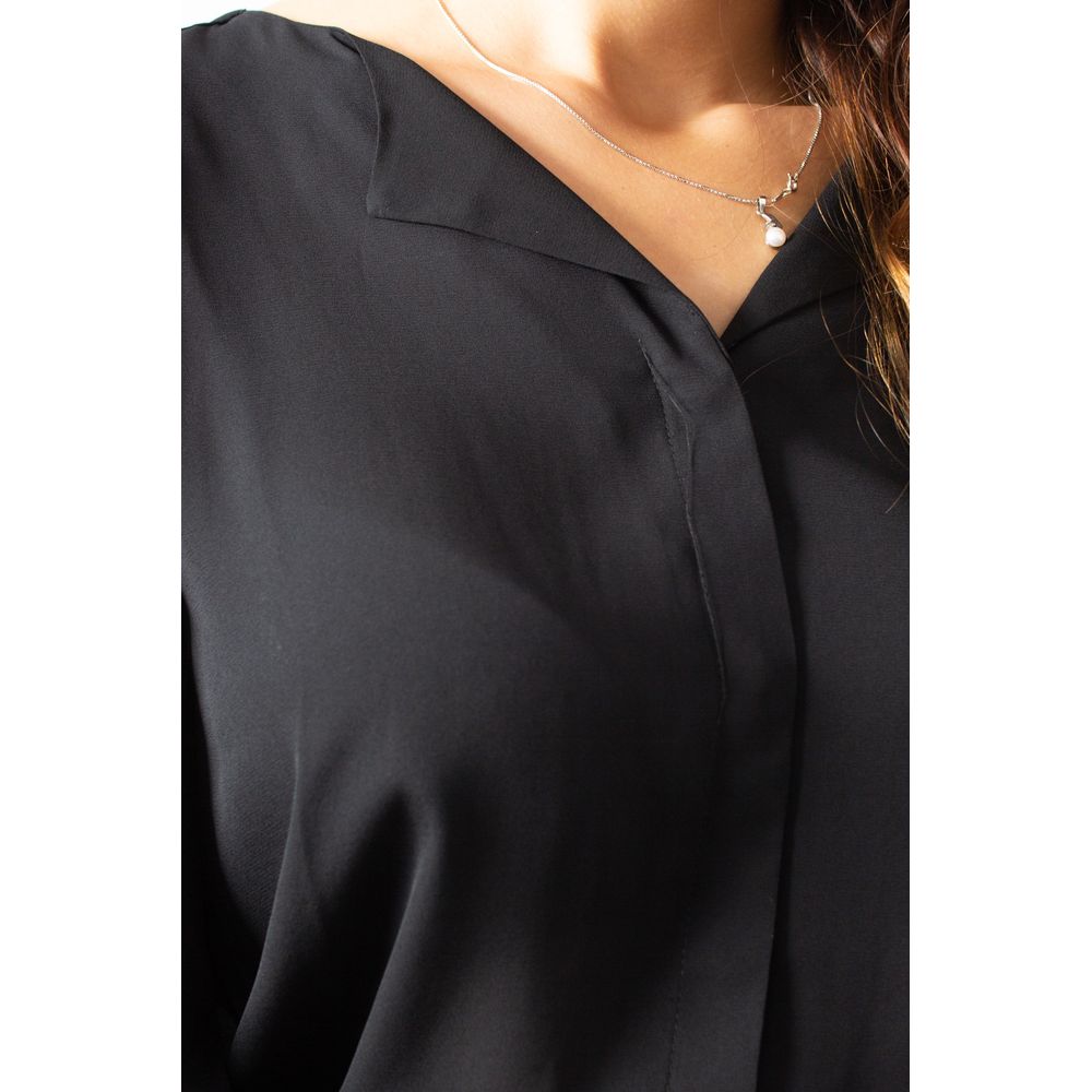 Black Polyester Blouse