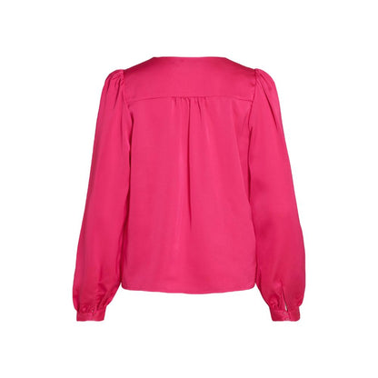 Pink Polyester Blouse