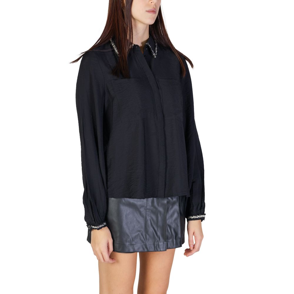 Black Viscose Blouse