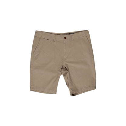 Beige Cotton Bermuda