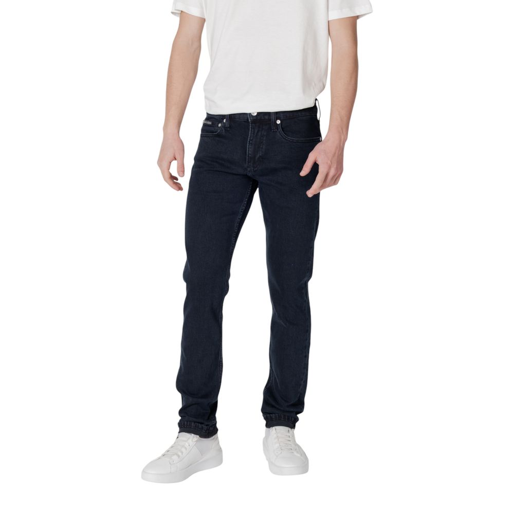 Blue Cotton Skinny Jean