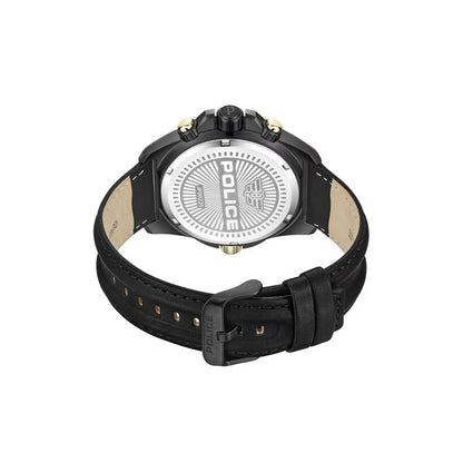 Black Artificial Leather Watch