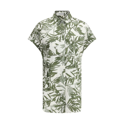 Leaf print Long Shirt