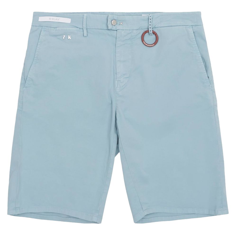 Light Blue Linen Men Short