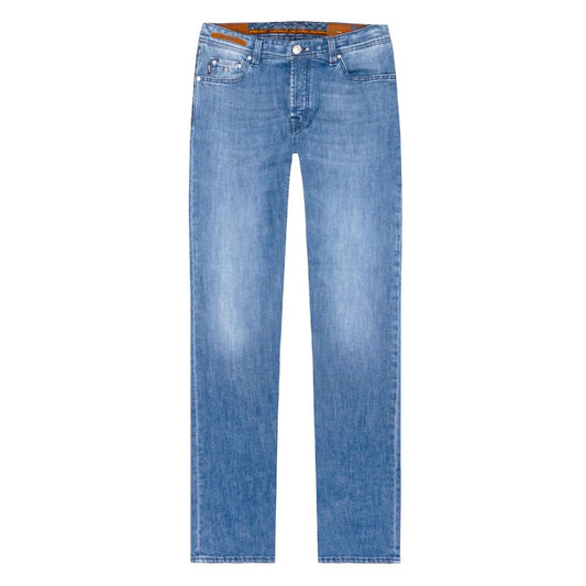 Blue Cotton Men Jeans