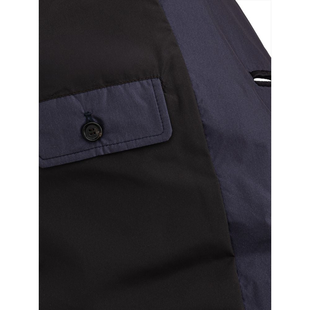 Blue Polyester Jackets & Coat