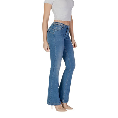 Light Blue Cotton Bootcut Jean