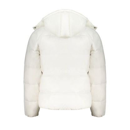 White Polyamide Men Jacket