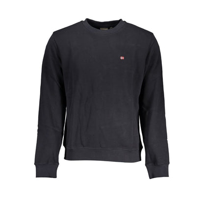 Black Cotton Men Sweater