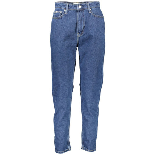 Blue Cotton Women Jeans