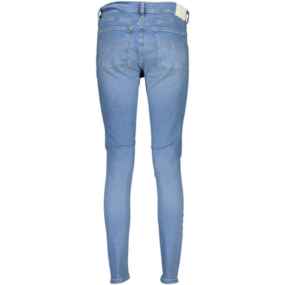 Blue Cotton Women Skinny Jean