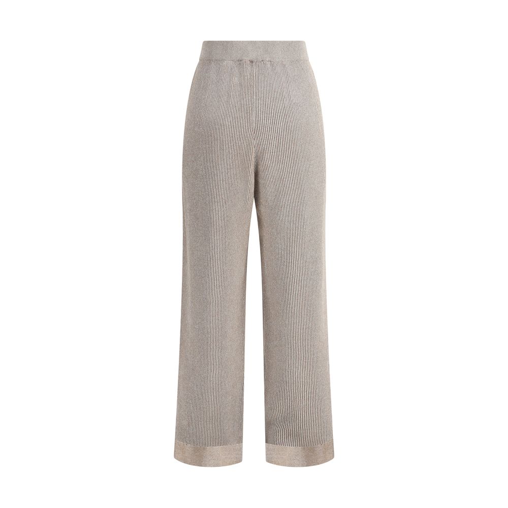 Ribbed lurex Pants