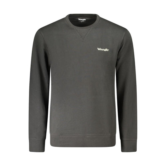 Black Cotton Men Sweater